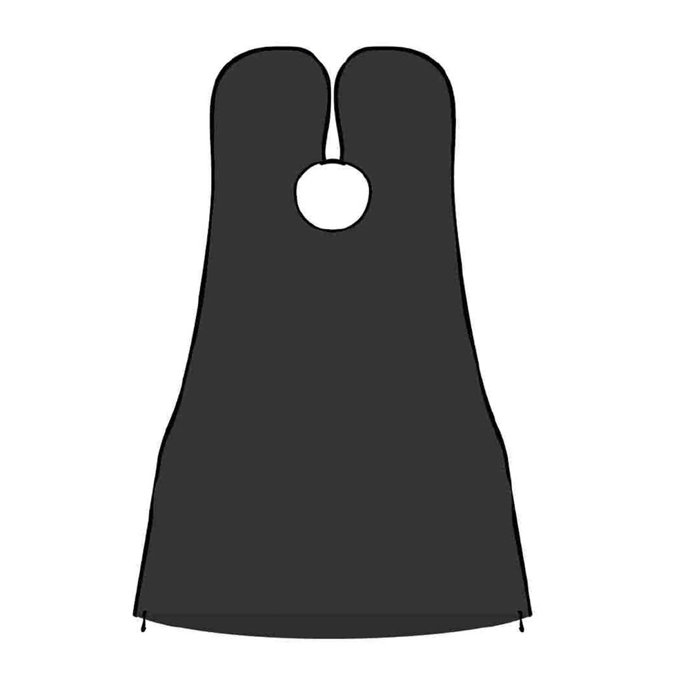 Partakappa pieni, musta