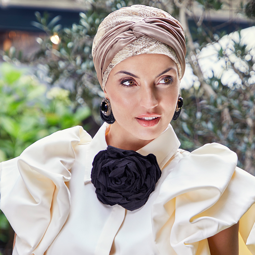 Avalon Boho Turban Set, Glittery Garden
