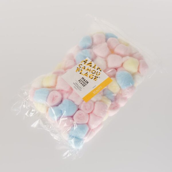 HCF Beauty värilliset vanupallot 100kpl